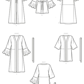 Simplicity Misses' Caftans and Wraps S9602 - Sewing Pattern