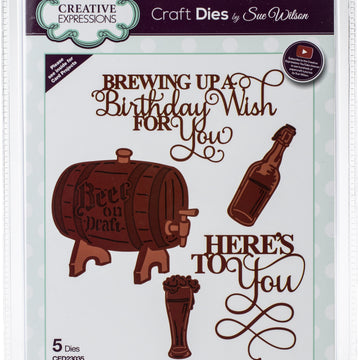 Creative Expressions Craft Dies By Sue Wilson - Necessities- Birthday Brewing