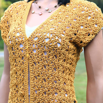Harvest Flowers Vest