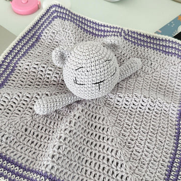 Bear lovey blanket crochet pattern
