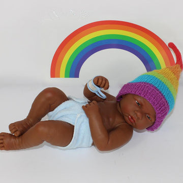 FREE Preemie Baby RAINBOW Stalk Beanie and Pixie Hats