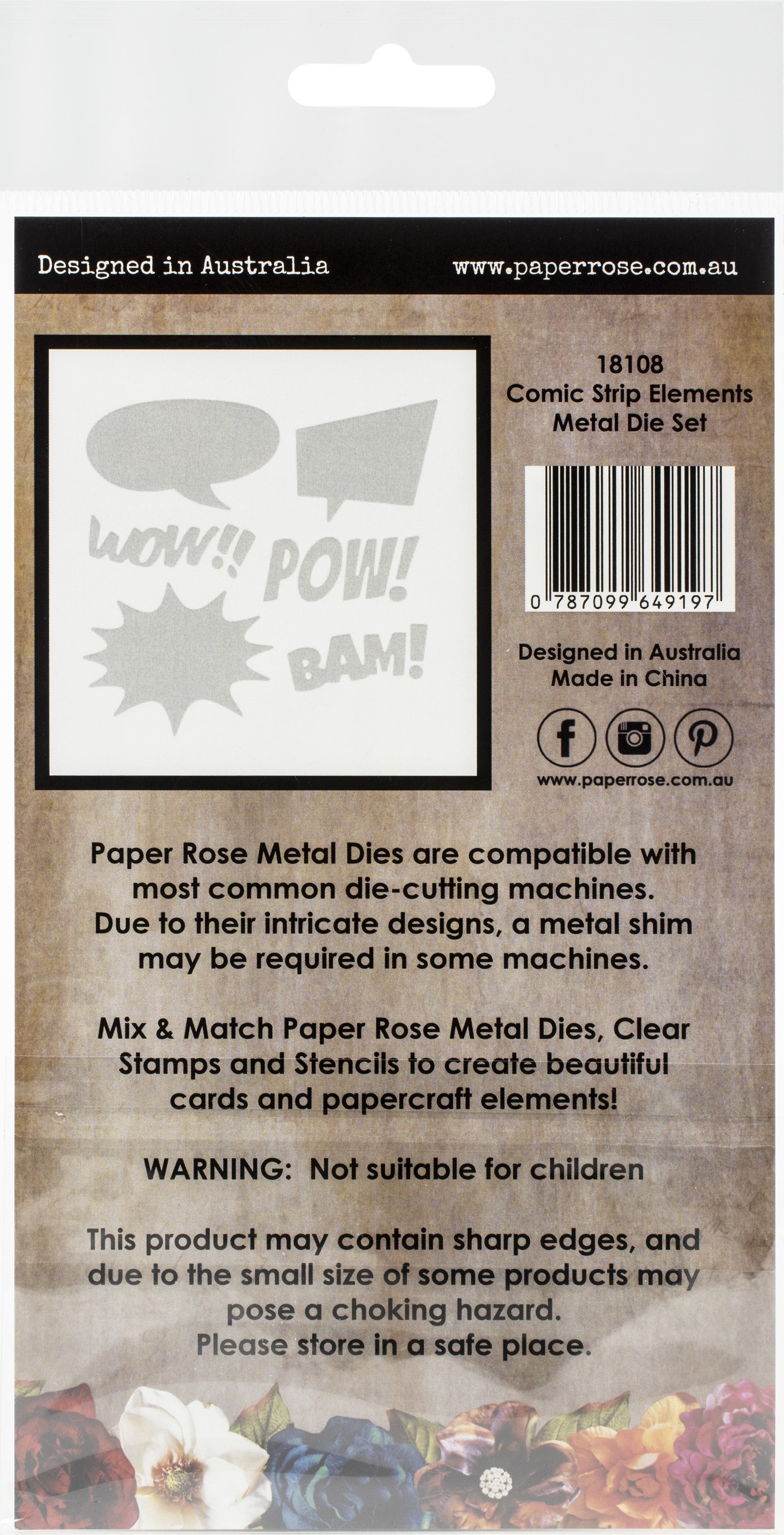 Paper Rose Dies - Comic Strip Elements