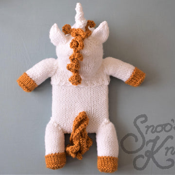 Unicorn Hot Water Bottle Cover Knitting Pattern Snoo's Knits