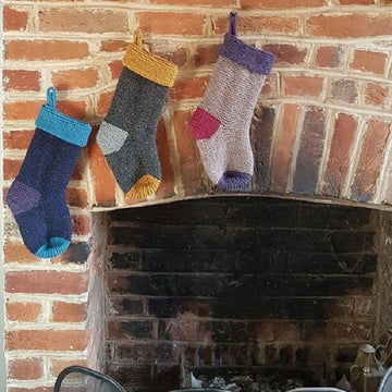 Garter Stitch Christmas Stocking