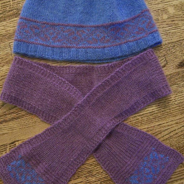Blue Ridge Sunset hat and scarf