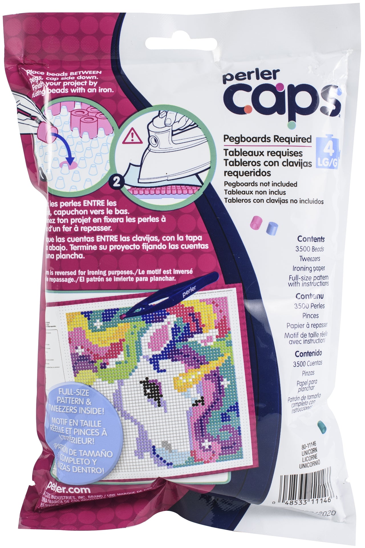 Perler Cap Pattern Bag - Unicorn