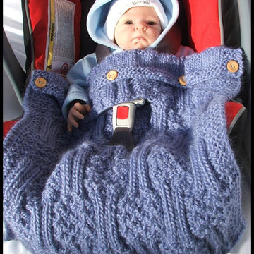 8 Patterns for Car Seat Blankets to fit standard 0-9m car seats