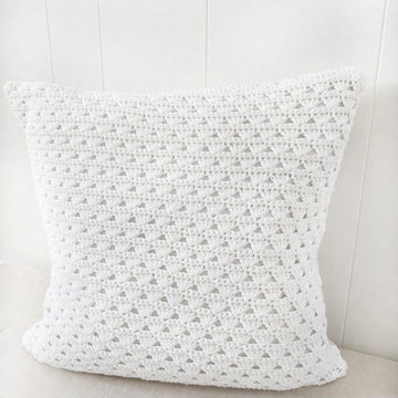 Modern Shell Stitch Pillow