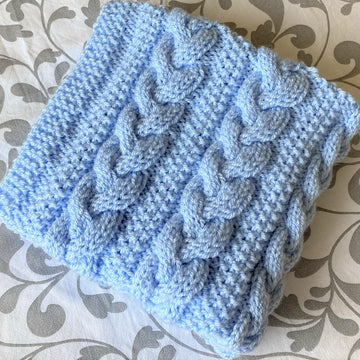 Braided Cable Baby Blanket