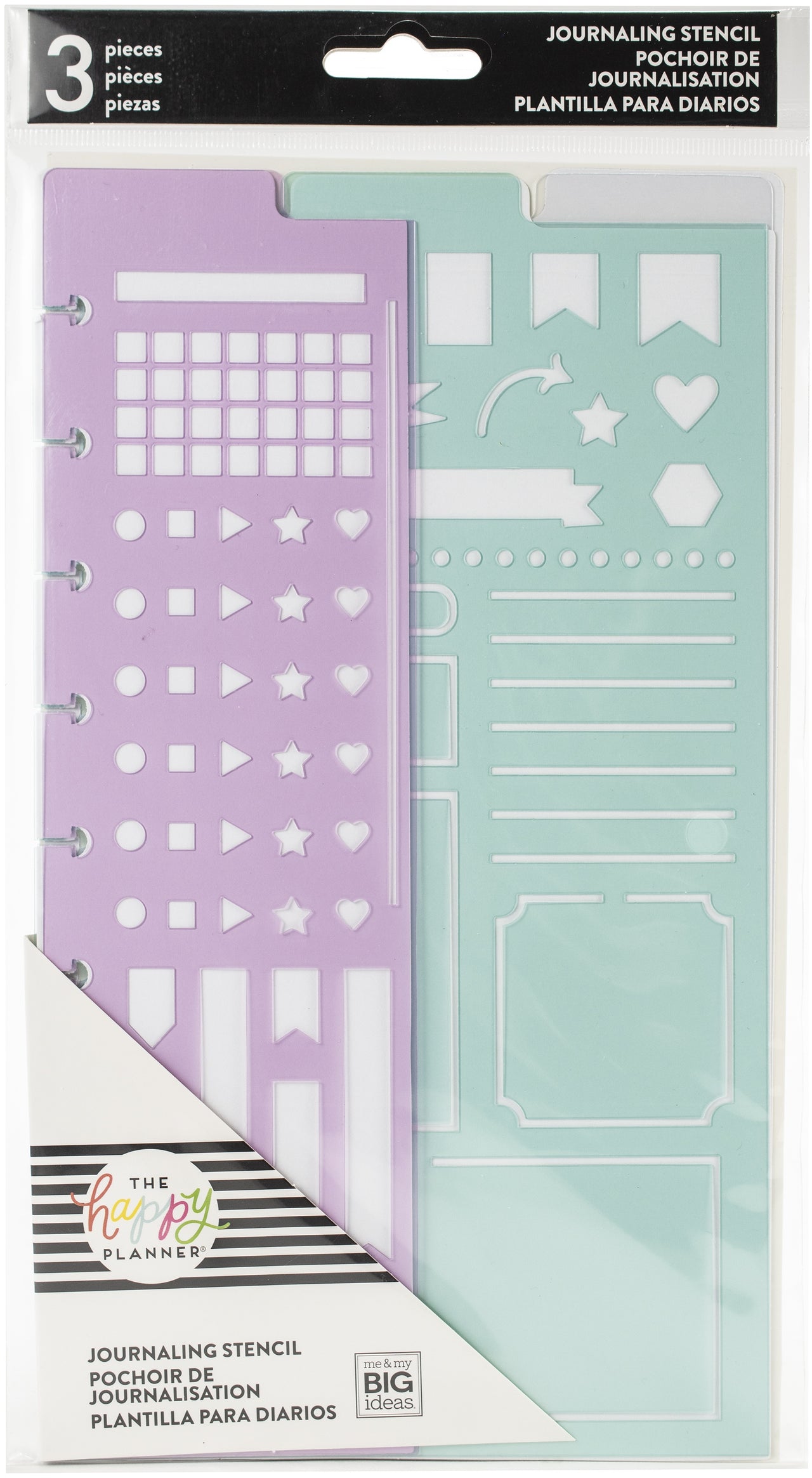 The Happy Planner Journaling Stencils 3/Pkg - 569636