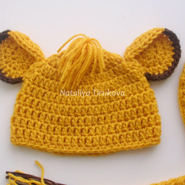 Simba Lion Baby Hat and Diaper Cover
