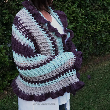 Strisce Ruffle Edge Wrap