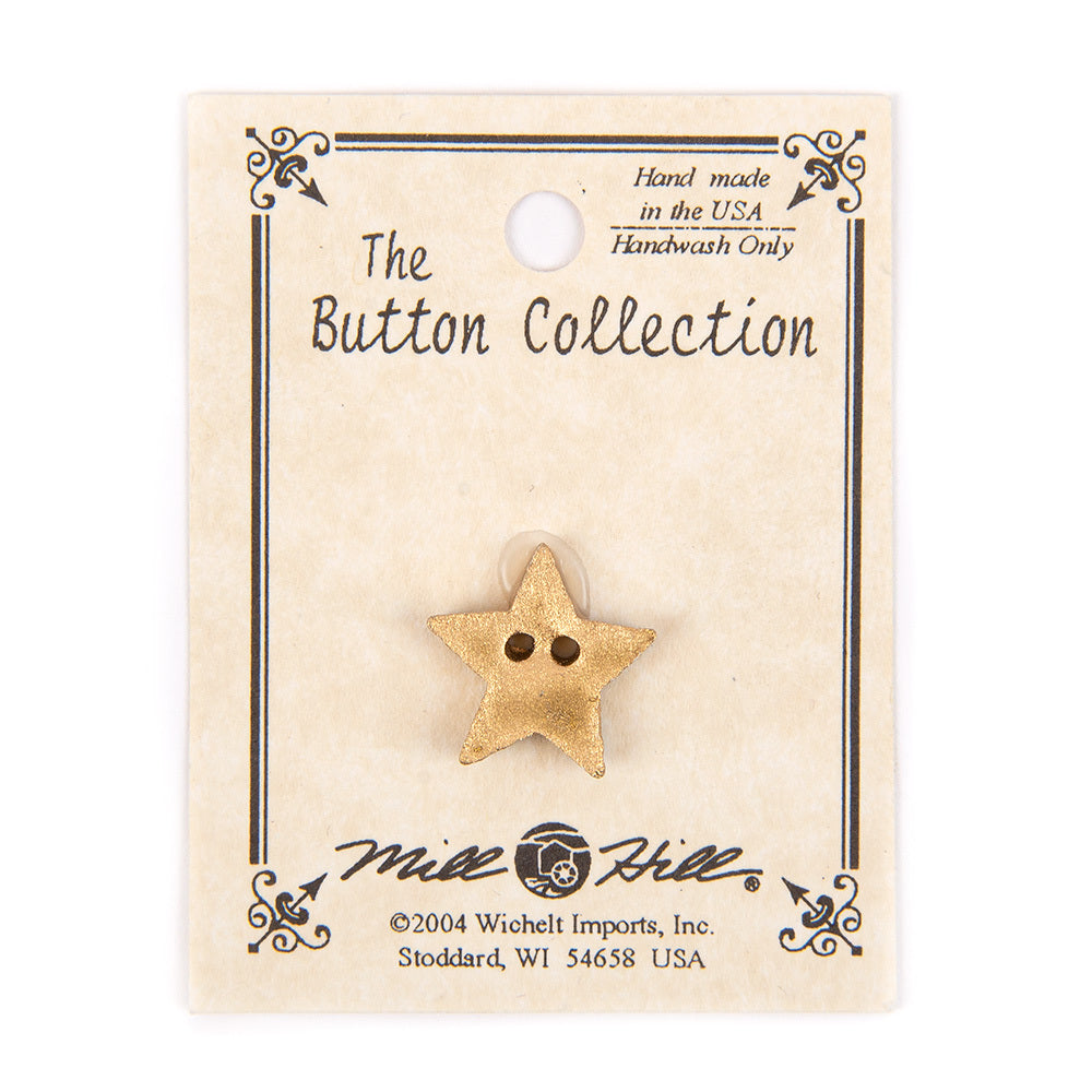 Mill Hill Button 86241 - Very Small Star - Gold