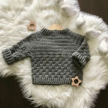 Harmony Basketweave Boy & Girl Sweater N 638