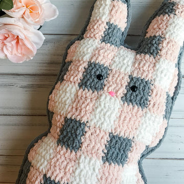 Gingham Plaid Bunny Cuddler