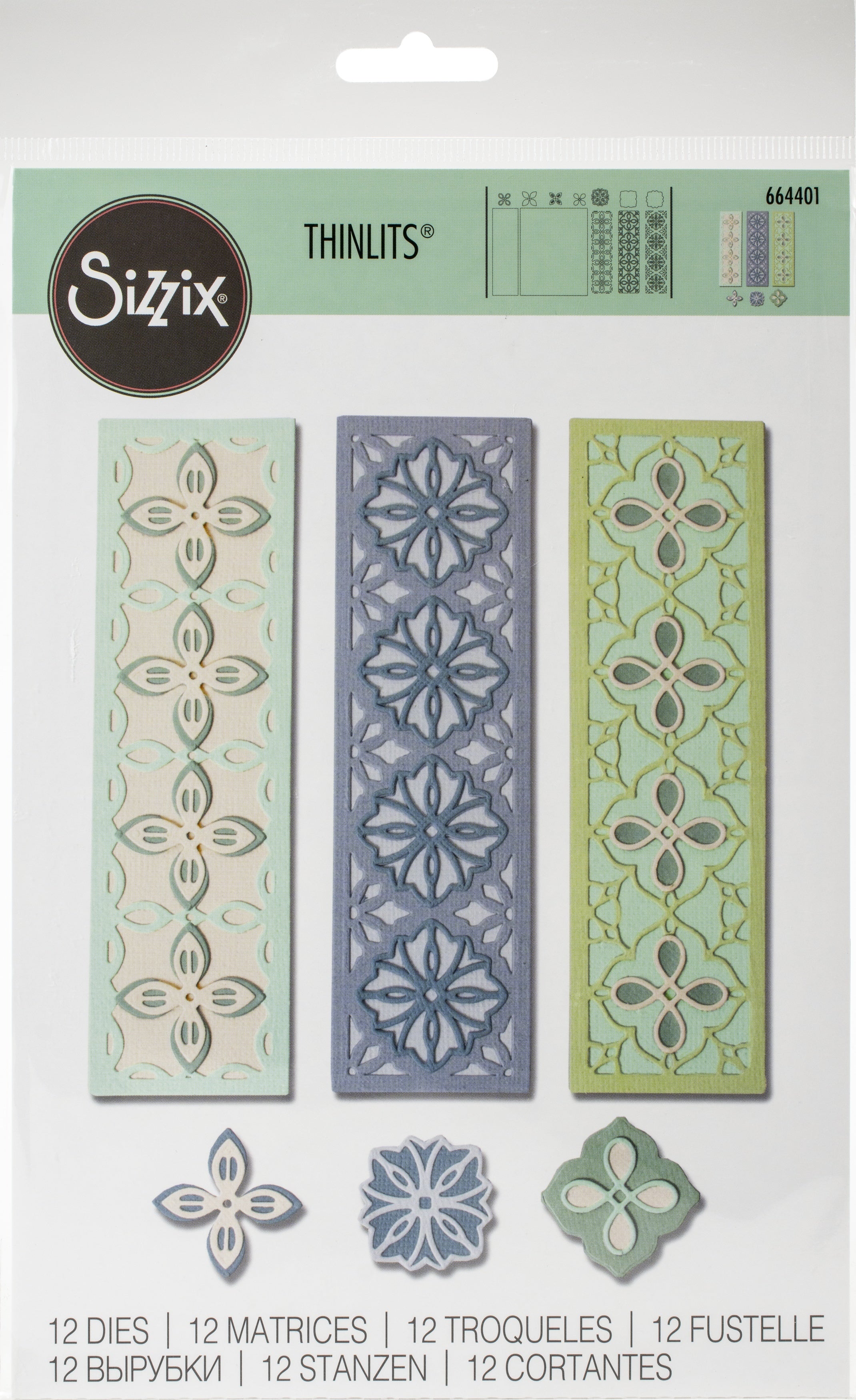 Sizzix Thinlits Dies 12/Pkg - Stackable Geometrics