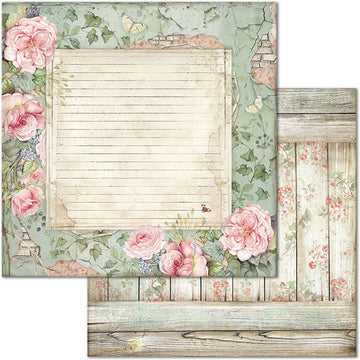Stamperia Intl Stamperia Double-Sided Paper Pad 8"X8" 10/Pkg - House Of Roses, 10 Designs/1 Each