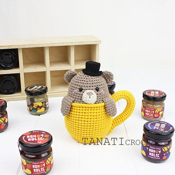 Rattle bear in the cup
