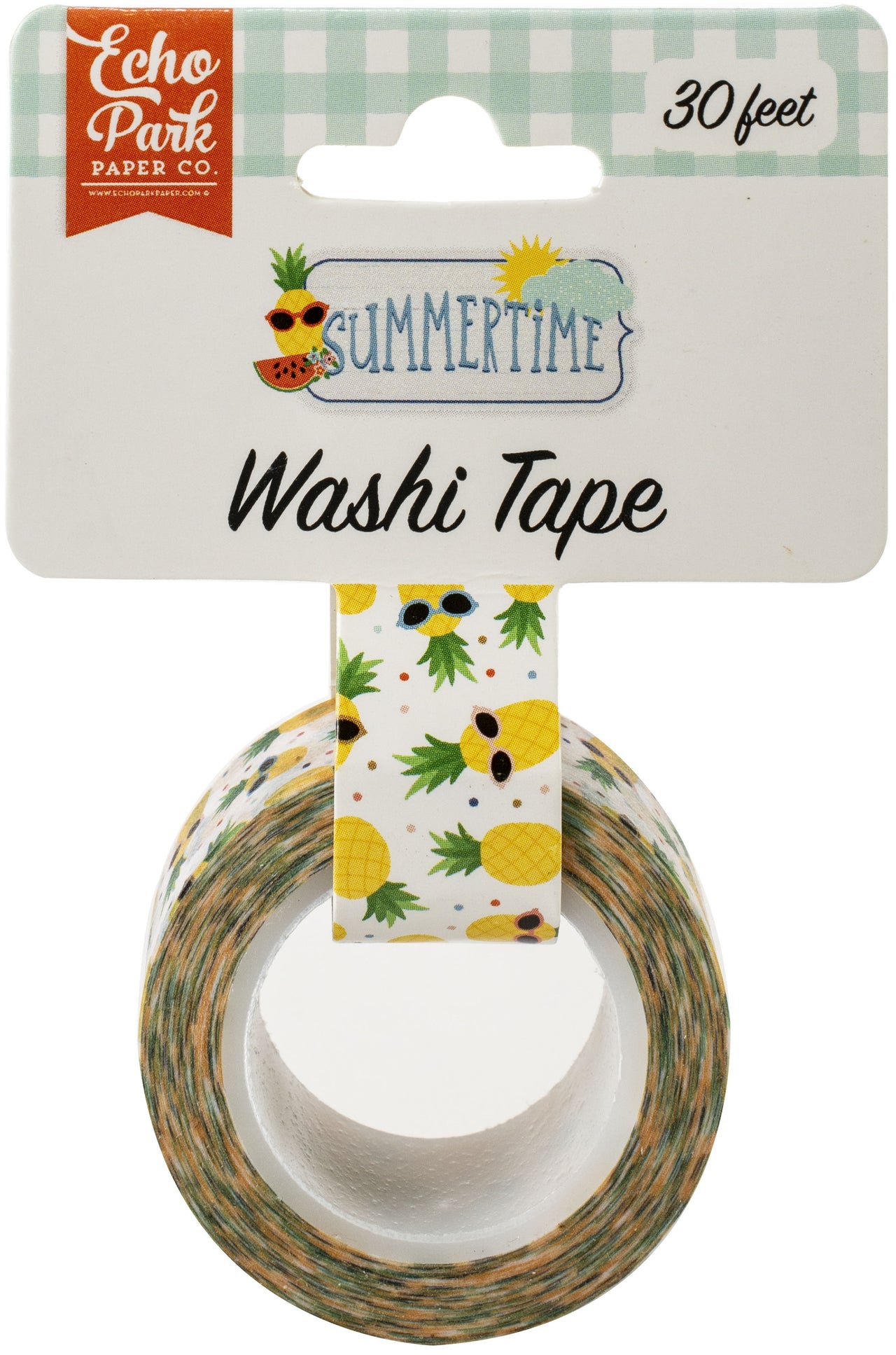 Echo Park Paper Echo Park Summertime Washi Tape 30' - Cool Pineapples