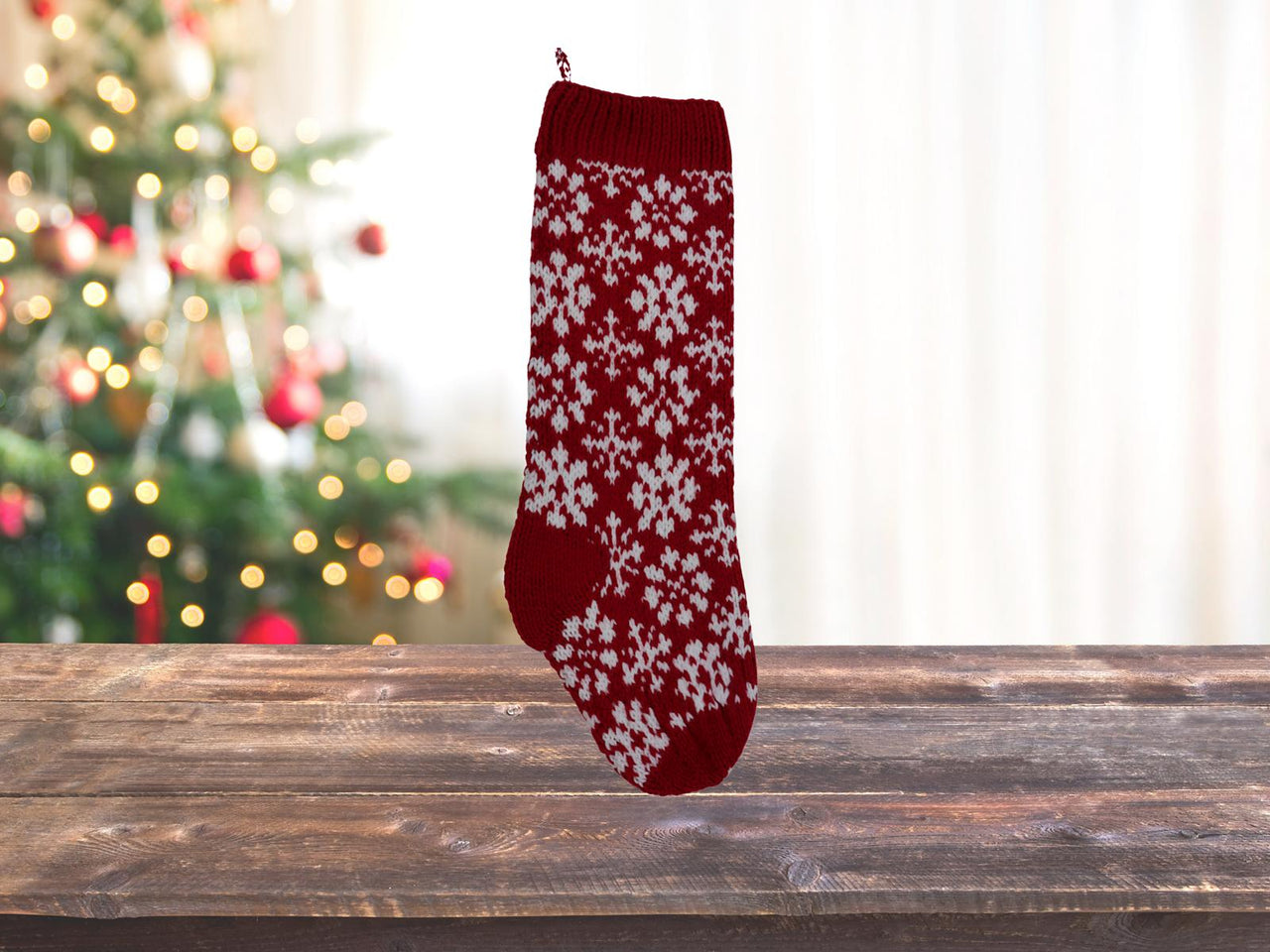 Snowflake Flower Stocking