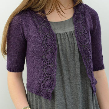 Medallion-edged shrug