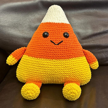 Candy Corn Pillow Crochet
