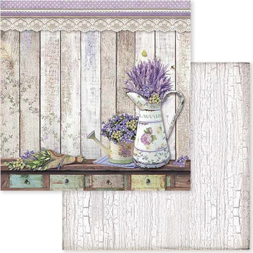 Stamperia Intl Stamperia Double-Sided Cardstock 12"X12" 10/Pkg - Provence Watering Cans