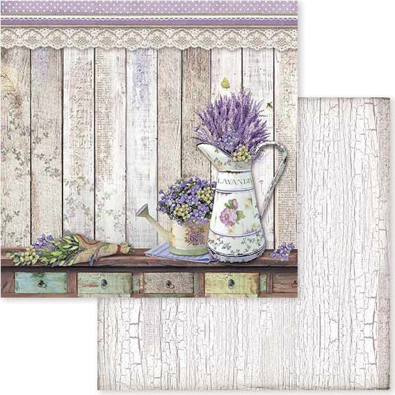 Stamperia Intl Stamperia Double-Sided Cardstock 12"X12" 10/Pkg - Provence Watering Cans