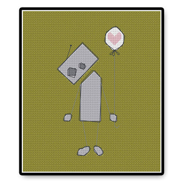 Lonely Robot - PDF Cross Stitch Pattern