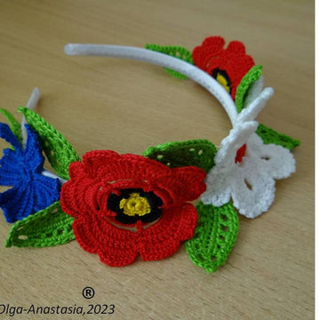 Headband with flowers
