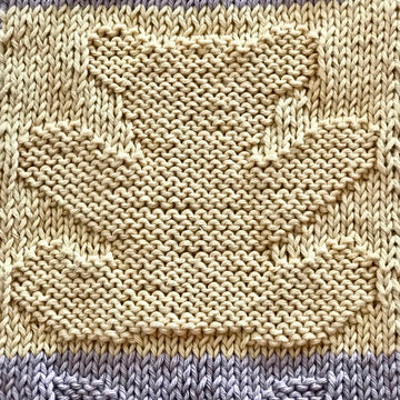 Bears and Bows Baby Blanket (Afghan) in Cotton Aran