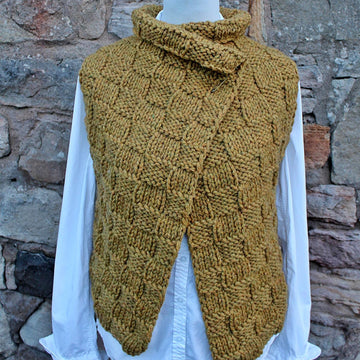 Dijon wrap/sleeveless jacket