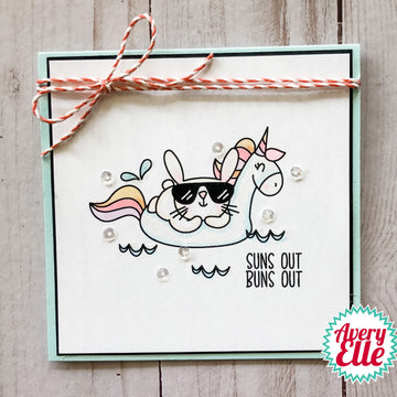 Avery Elle Clear Stamp Set 2"X3" - Suns Out