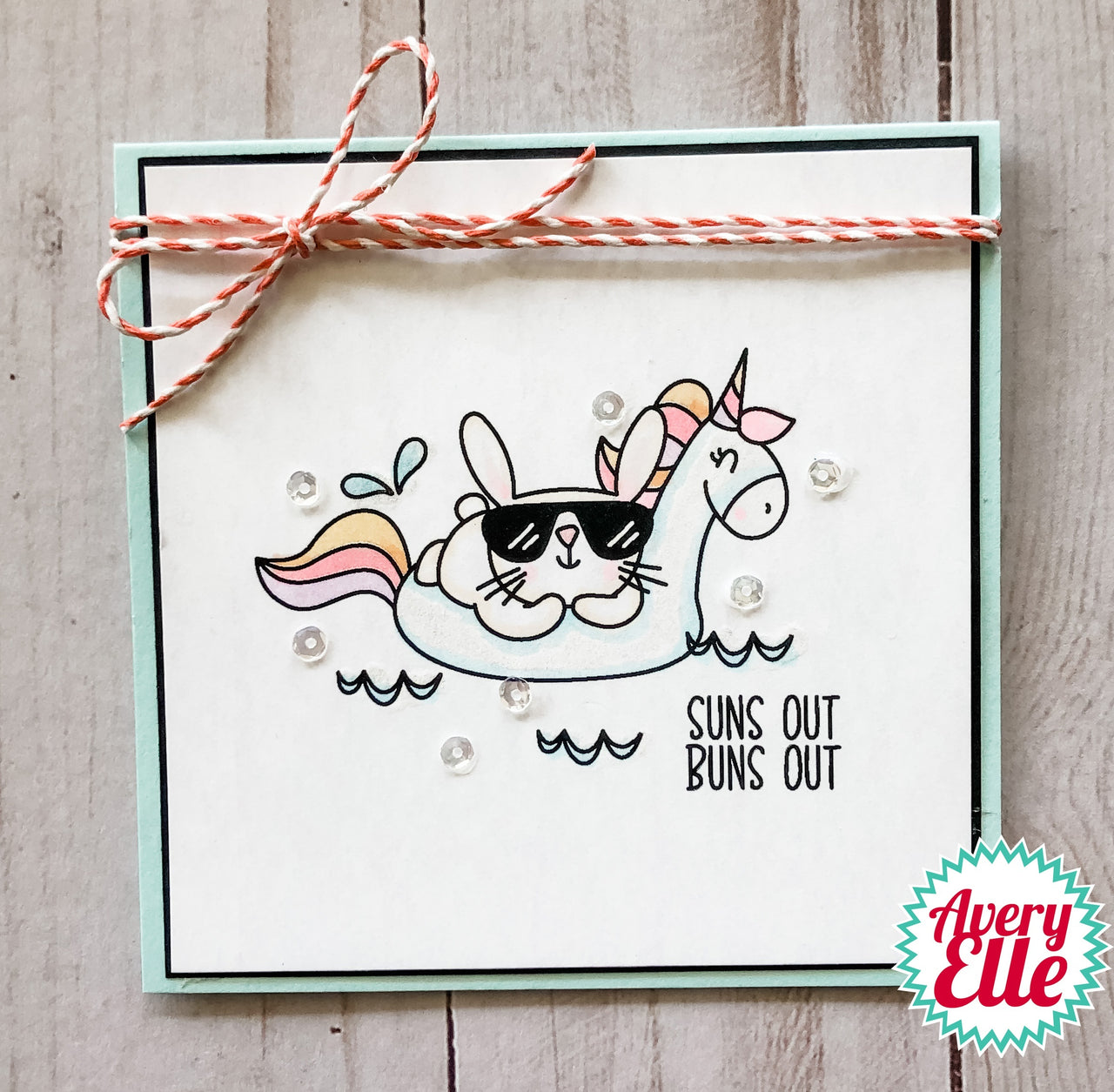 Avery Elle Clear Stamp Set 2"X3" - Suns Out
