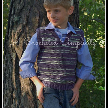 "Perfectly Plaid or Plain" Young Boys Sweater Vest