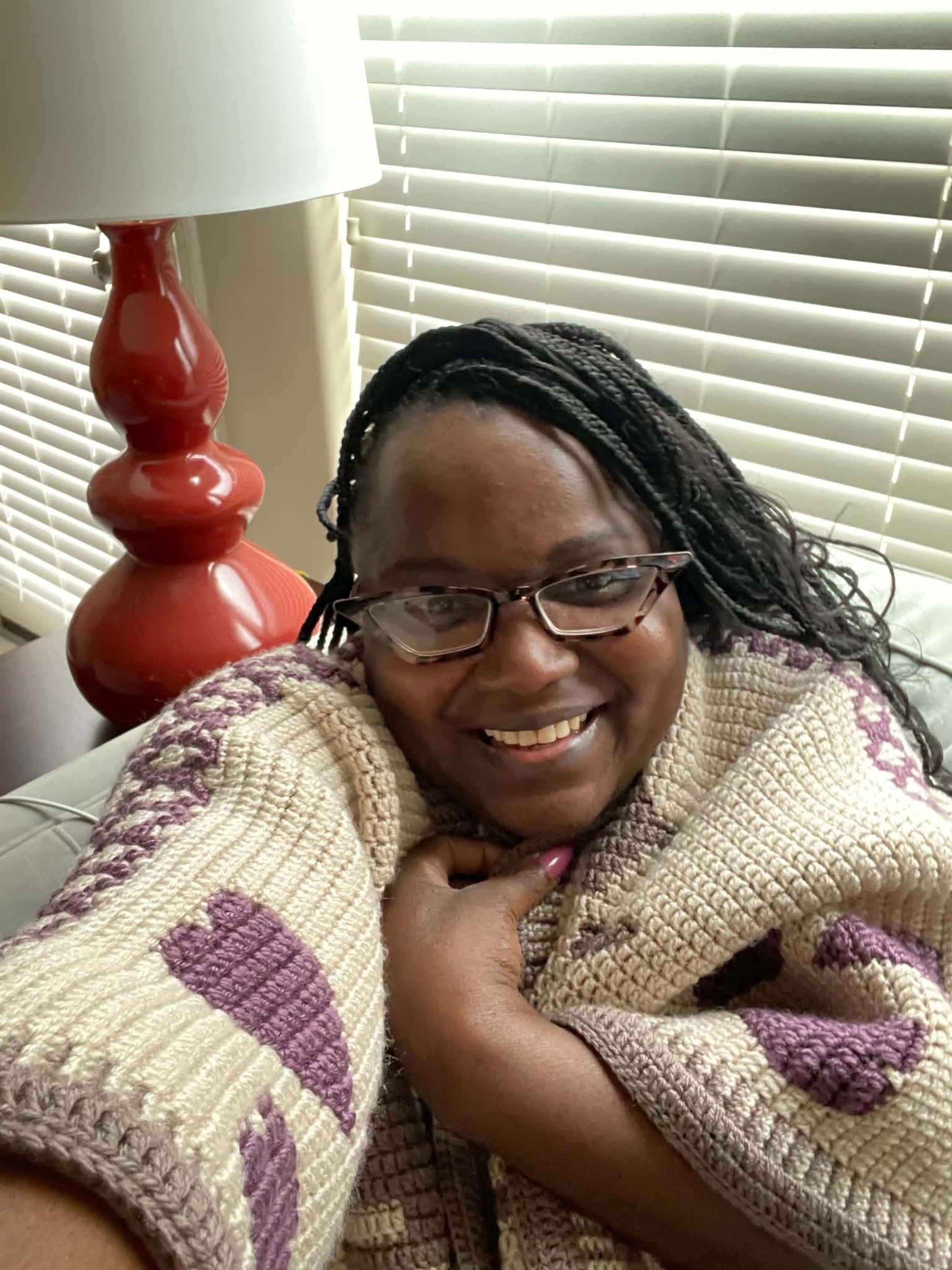 Comfy Coffee Blanket Wrap Pattern