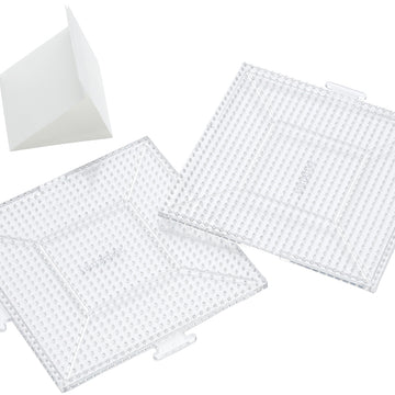 Perler Pegboards 2/Pkg - Large Square Clear