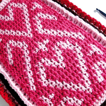All My Hearts Reversible Overlock Mosaic