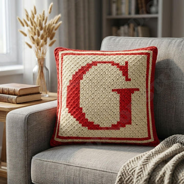 G Pet Name Pillow Cover CROCHET PATTERN