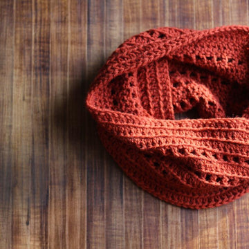 Riding the Rails Ribbed Infinity Scarf