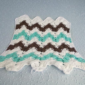 Basket Weave Chevron Afghan