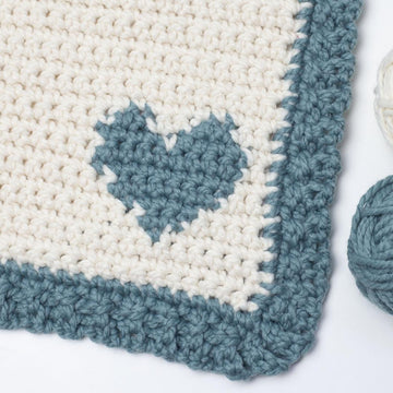 Little Heart Baby Blanket Chunky Lovey Newborn