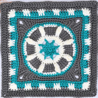 Celestial Landing Afghan Square