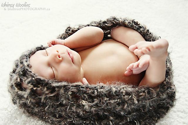 'Deep Earth Baby Bowl' Crochet Cocoon