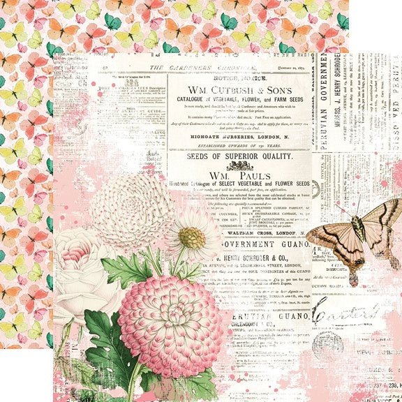 Simple Stories Simple Vintage Garden District Double-Sided Cardstock 12" 25/Pkg - You Can Fly
