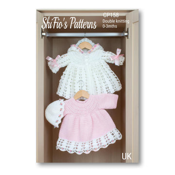 Lilac Hooded Baby Jacket Pattern #158