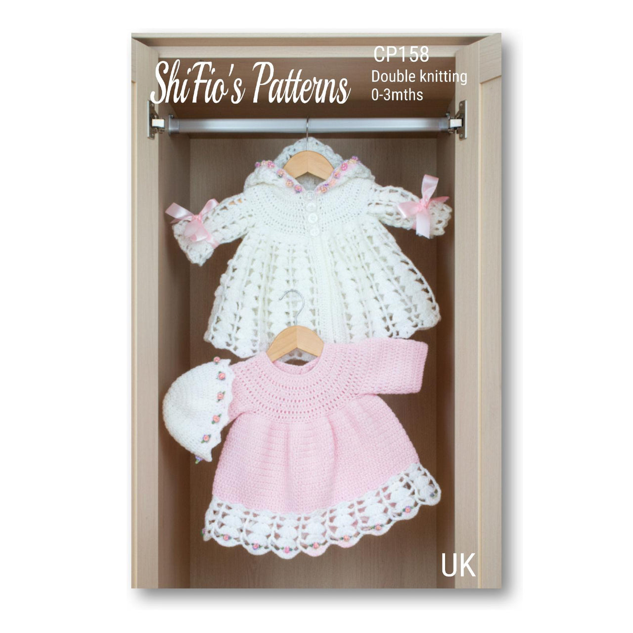 Lilac Hooded Baby Jacket Pattern #158