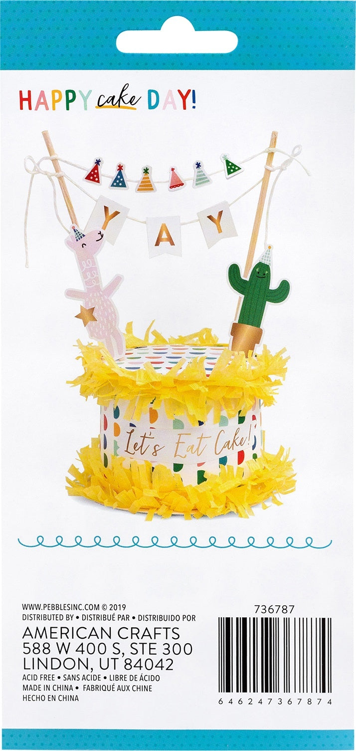 American Crafts Happy Cake Day Puffy Stickers 58/Pkg - Icons