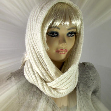 I Love Snow Hood Scarf