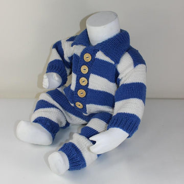 Baby Big Stripe Collar Onesie